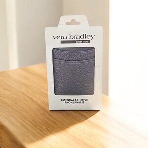 Vera Bradley Gray Adhesive Phone Wallet